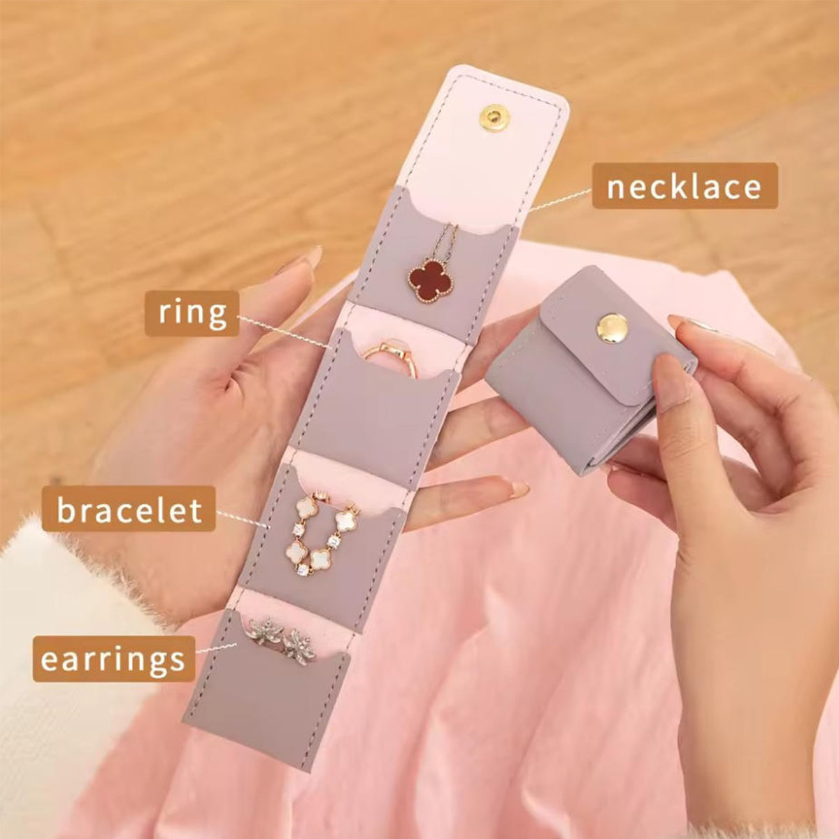 Portable Multi-pocket Jewelry  - đánh giá và giá Women Bags For Office