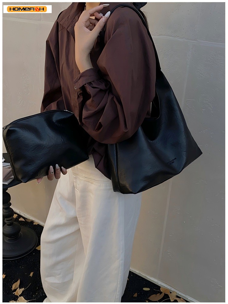 Retro Simple Large Women Tote  - đánh giá và giá Women'S Vegan Bags