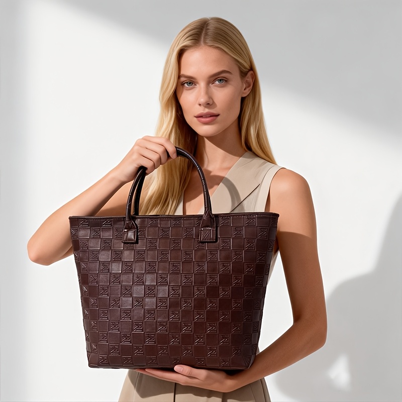 Light Luxury Deep Brown Quilte - đánh giá và giá Women'S Vegan Bags