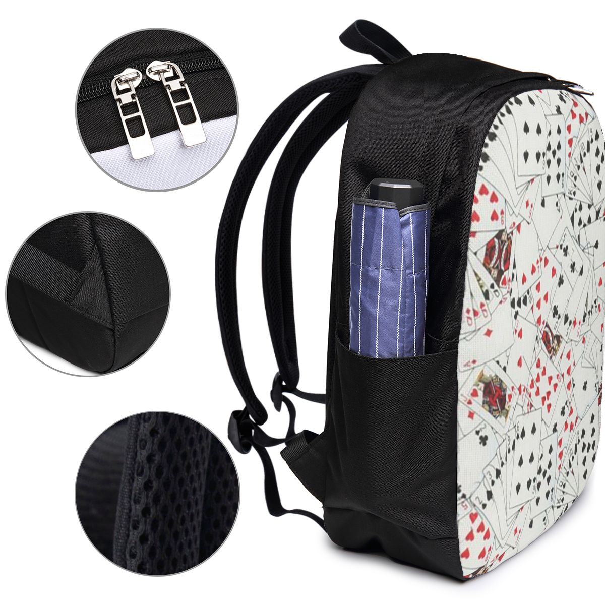 Playing Cards Poker Print Back - đánh giá và giá Women'S Bag