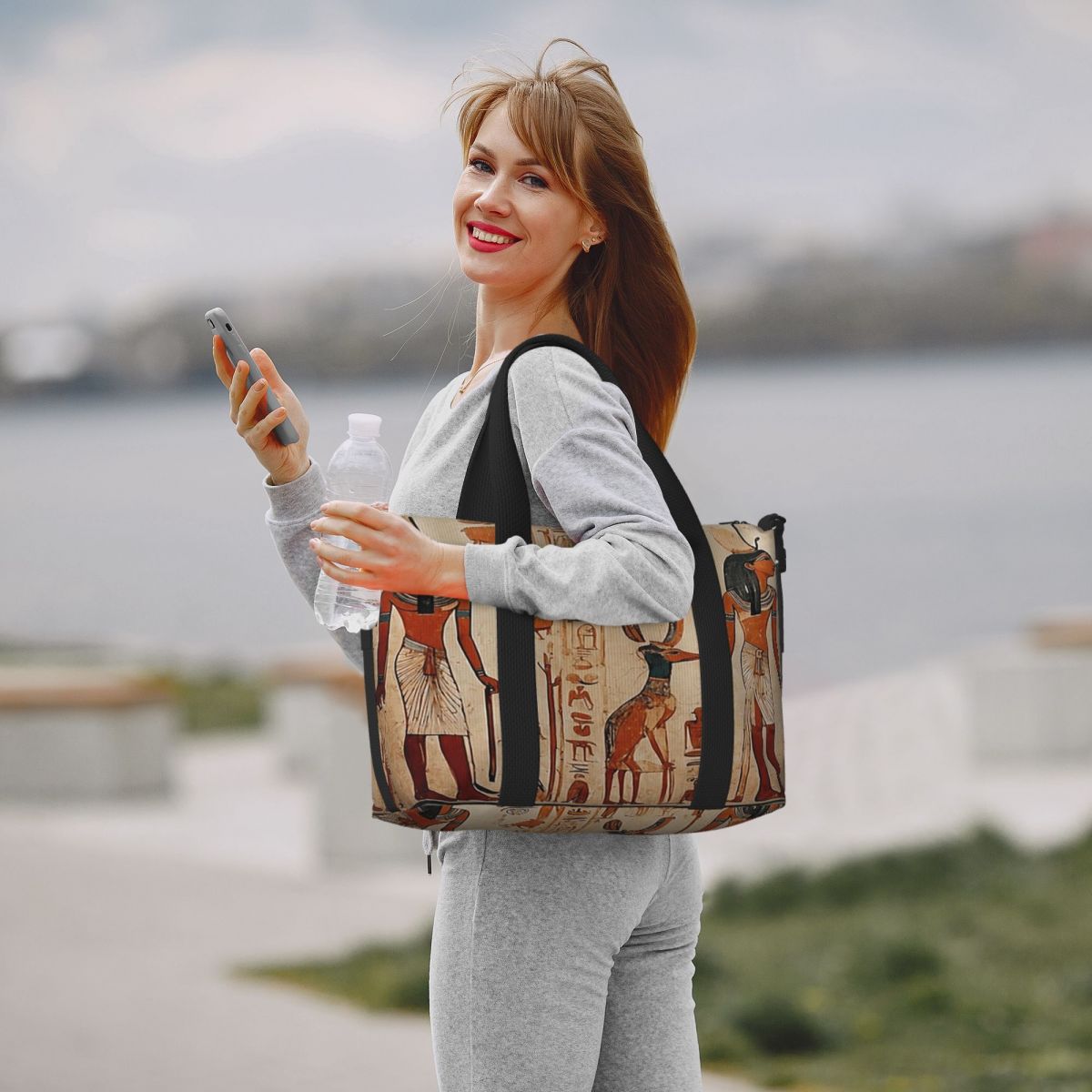 Custom Ancient Egypt Mural Egy - đánh giá và giá Women Bags Egypt