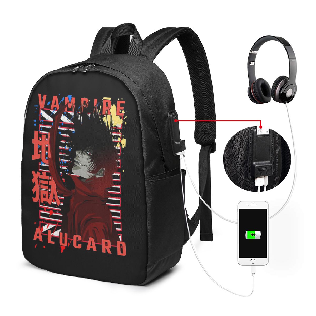 Alucard Hellsing Manga Backpac - đánh giá và giá Women'S Bag