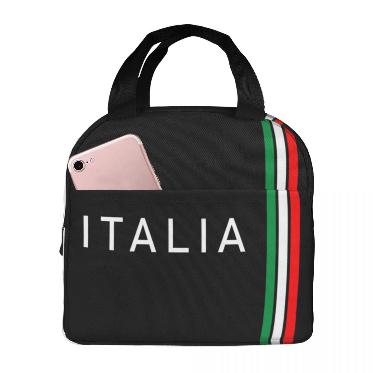 Italy Flag Insulated Lunch Bag - đánh giá và giá Women Bags In Qatar