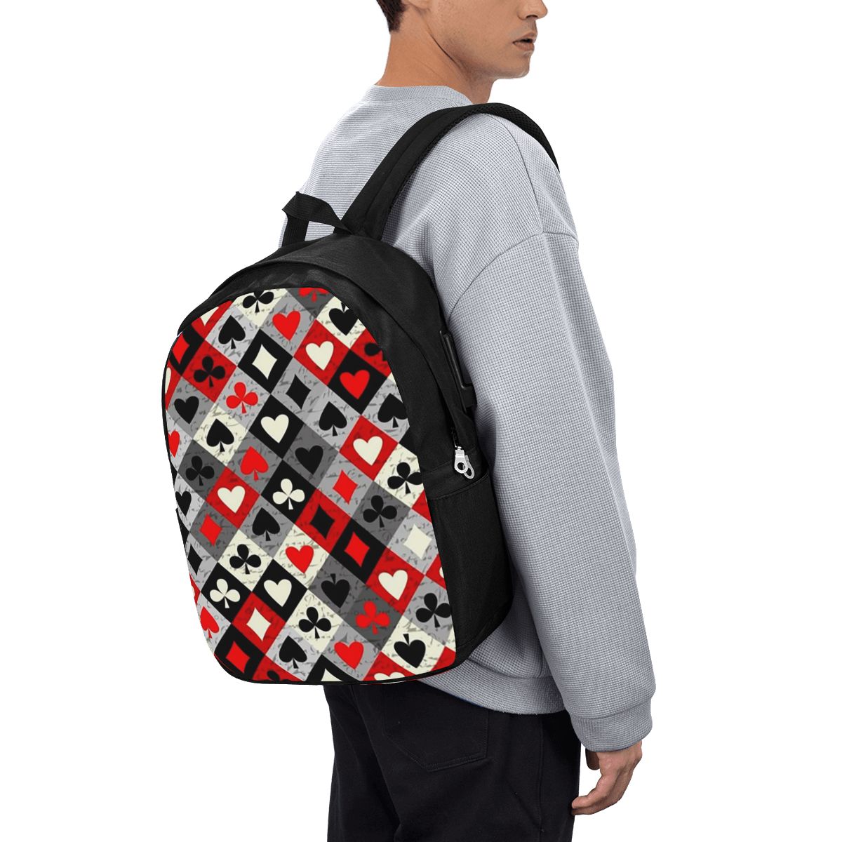 Playing Cards Poker Print Back - đánh giá và giá Women'S Bag
