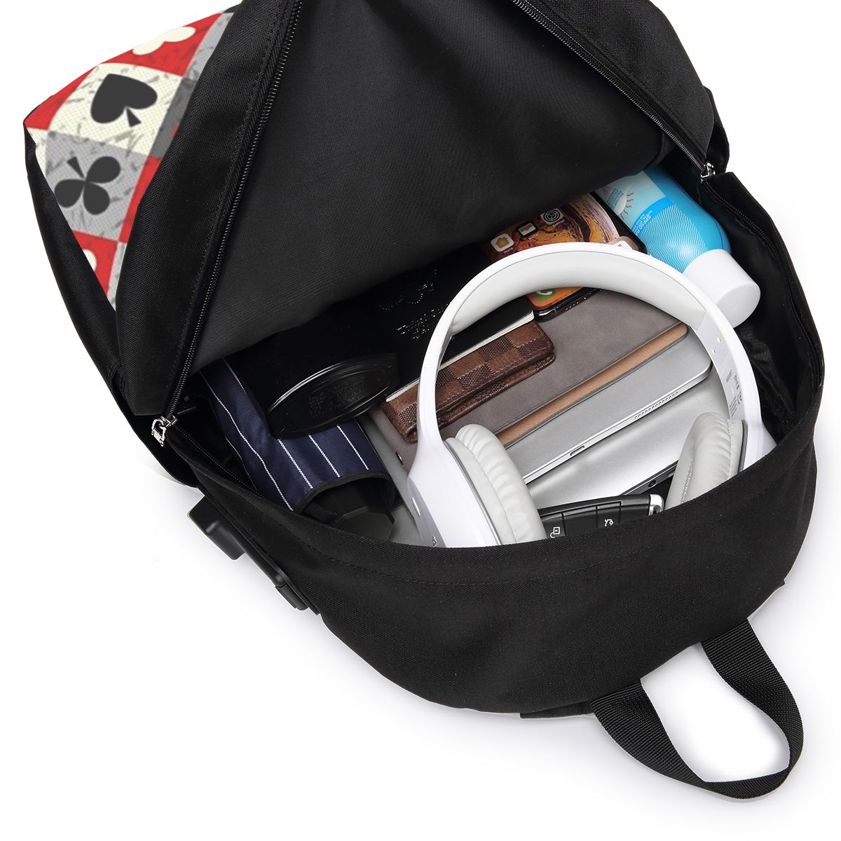 Playing Cards Poker Print Back - đánh giá và giá Women'S Bag