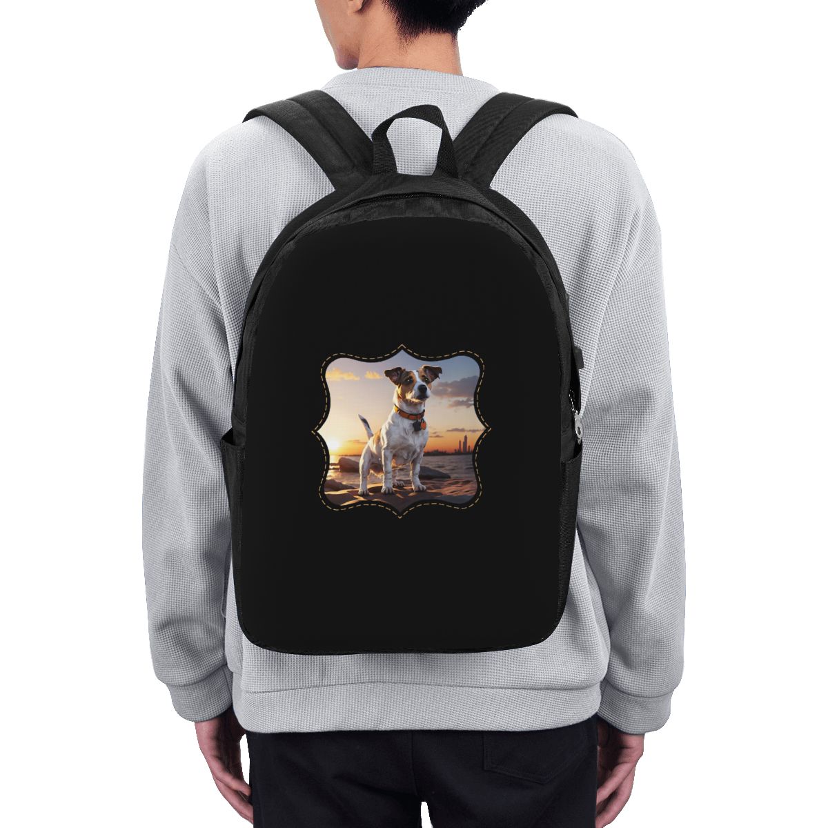 Jack Russell Dog At Sunset Bac - đánh giá và giá Women'S Bag