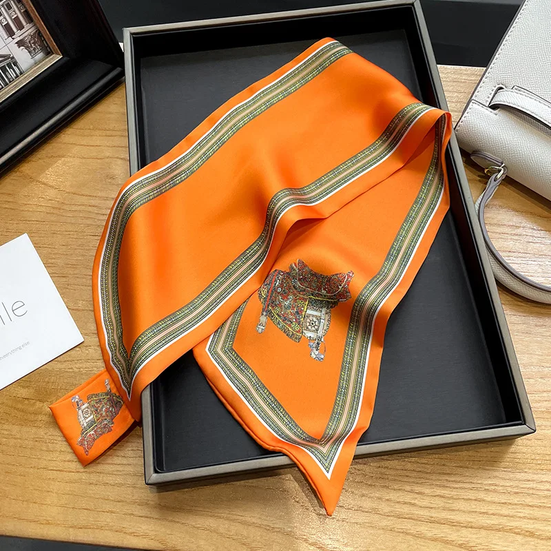 Retro Print Skinny Silk Scarfs - đánh giá và giá Women Bags For Office