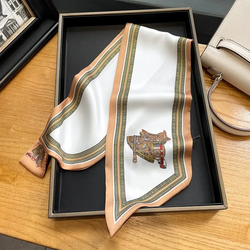 Retro Print Skinny Silk Scarfs - đánh giá và giá Women Bags For Office