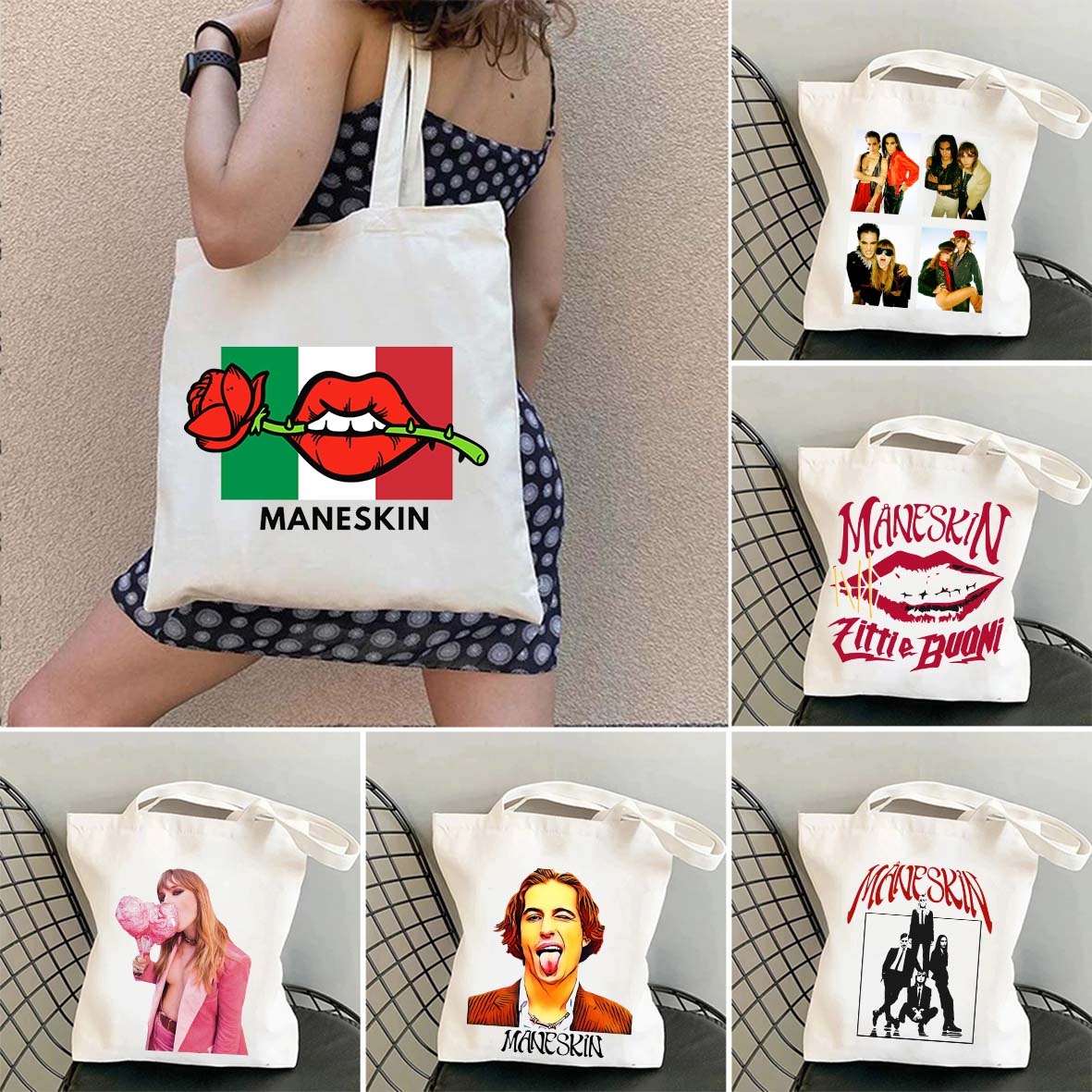 Italia Music Damiano David Man - đánh giá và giá Women'S Bags Victoria